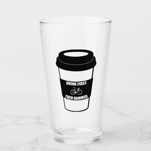 Verre Boire d'abord puis marteau (Devant)