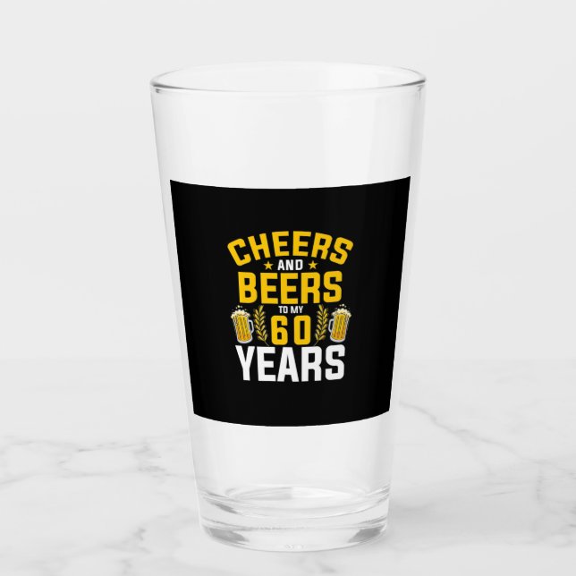 Verre Boisson De Bières Bravo Et Bières À Mon 60 Ans De  (Devant)