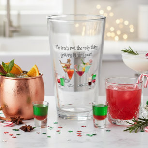Verre Boisson de Cocktail Citation Drôle Noël  