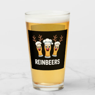 Verre Boisson de Noël Bière de Renne Drôle de Reinbeers 