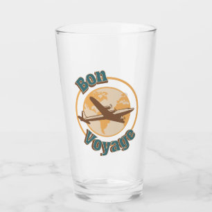 Verre Bon voyage Voyage Voyageons dans le monde design