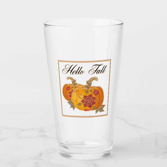 Verre Bonjour automne (Devant)