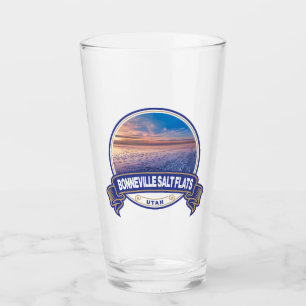 Verre Bonneville Salt Flats Utah Insigne de voyage