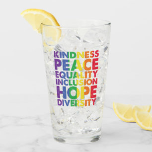 Verre Bonté Paix Égalité Amour Inclusion Espoir LGBT