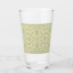 Verre Borage vintage vert tendre damas de William Morris