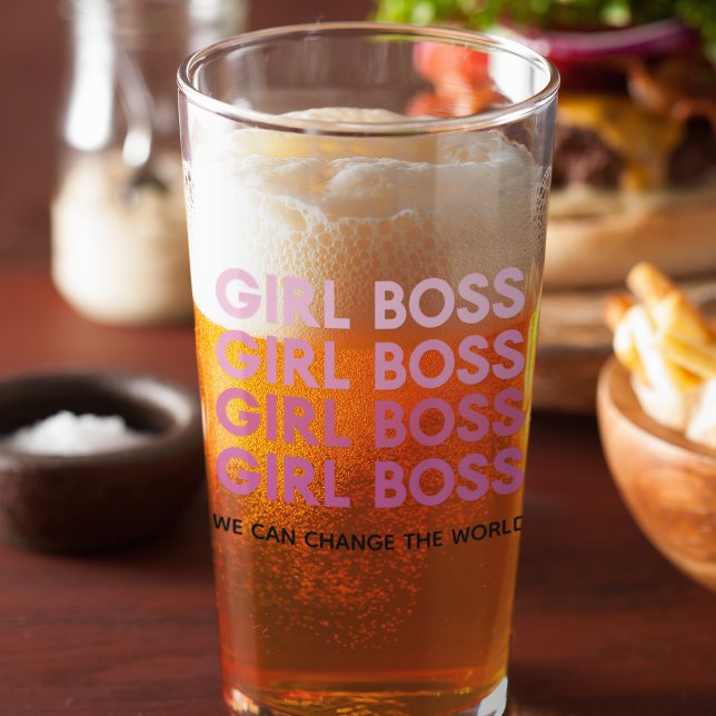 Verre Boss de fille rose moderne Meilleur cadeau de fill (Créateur téléchargé)