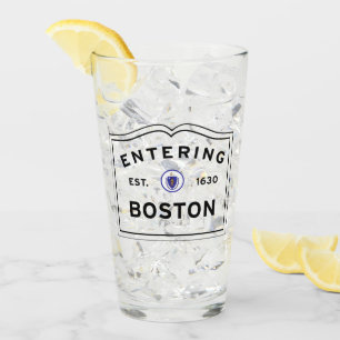 Verre Boston entrant le Massachusetts
