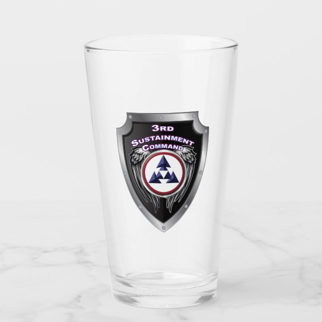 Verre Bouclier du 3e commandement du développement durab (Devant)