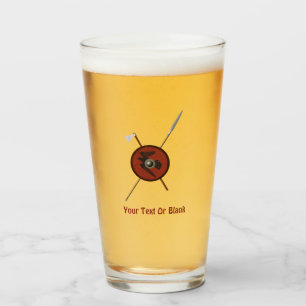 Verre Bouclier Et Armes De Corbeau Viking