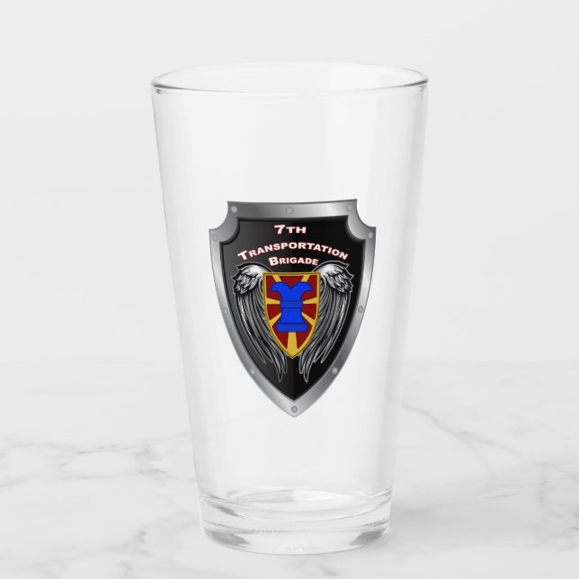 Verre Bouclier expéditionnaire de la 7e brigade des tran (Devant)