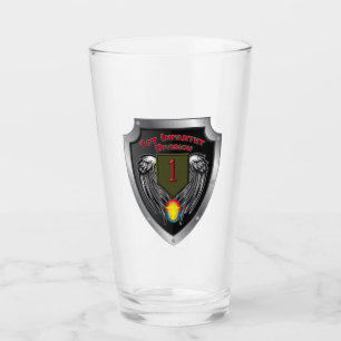 Verre Bouclier spécial de la 1ère Division d'infanterie 