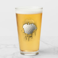 Boule de golf déchirée