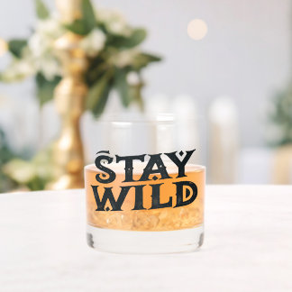 Verre Bourbon de whisky sauvage