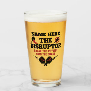 Verre Bouteille de bière personnalisée Pickleball The Di