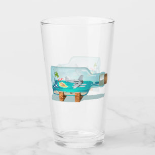 Verre Bouteille souvenir de dessin