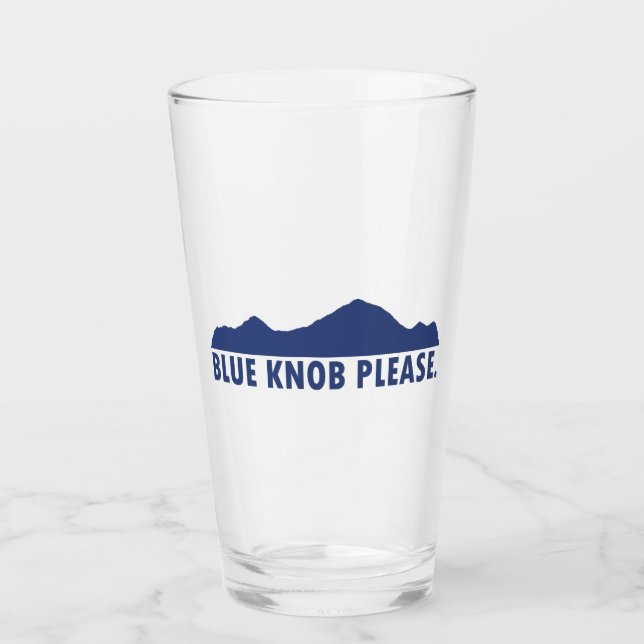 Verre Bouton bleu s'il vous plaît (Devant)