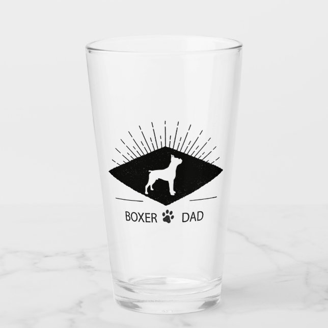 Verre Boxer Papa Pint Glass (Devant)