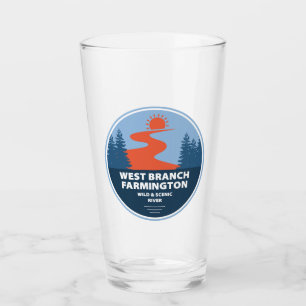 Verre Branche Ouest Farmington Wild Et Rivière Pittoresq