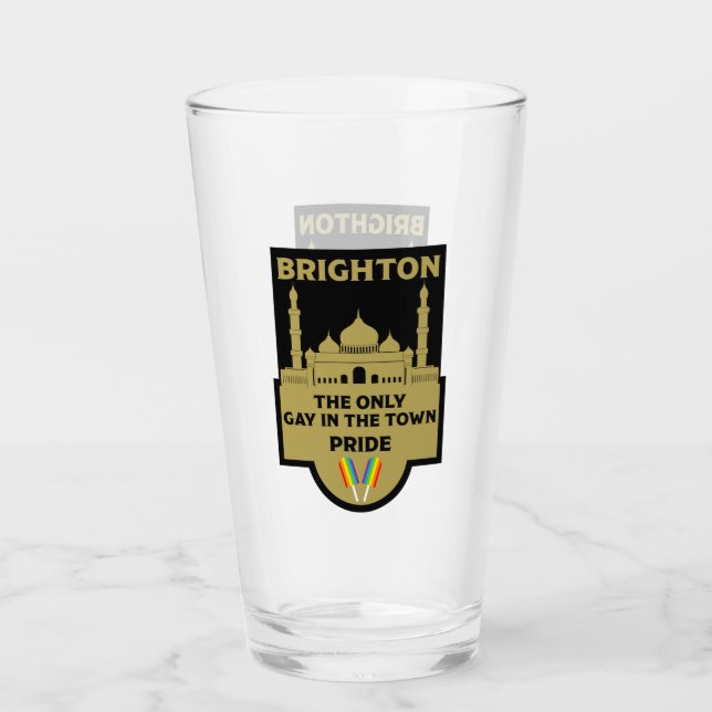 Verre Brighton Gay pride - Brighton England LGBT - (Devant)