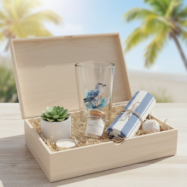 Verre Brise océanique : Aquarelle Mouette (Créateur téléchargé)