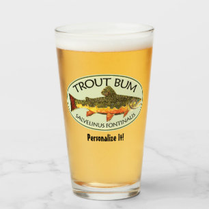 Verre BROUILLON À LA BROUILLE Pêcheur à la ligne