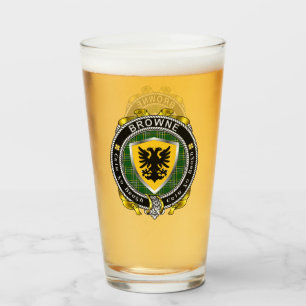 Verre Browne Irish Shield Beer