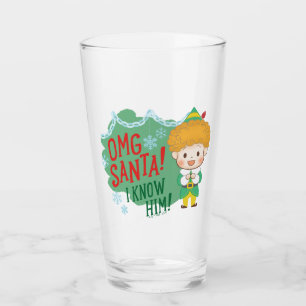 Verre Buddy l'Elf OMG Père Noël ! Je Le Connais !