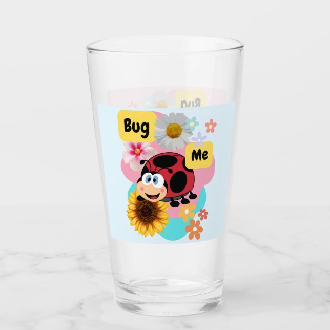 Verre Bug Me : Ladybug (Devant)
