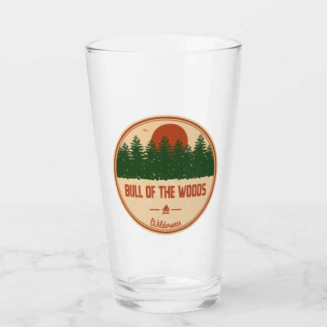 Verre Bull De L'Oregon Wilderness De Bois (Devant)