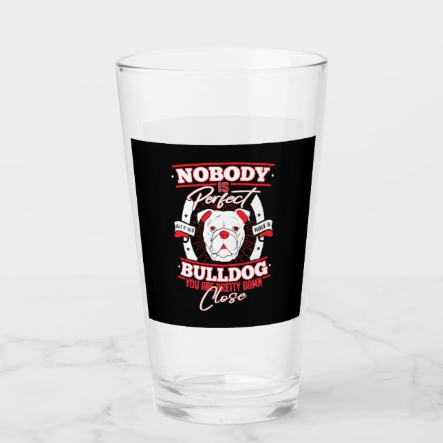 Verre Bulldog Perfection Dog Love (Devant)