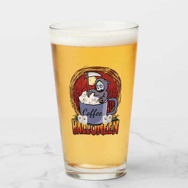 Verre Buvez Du Café Et Faites Peur (Devant (rempli))