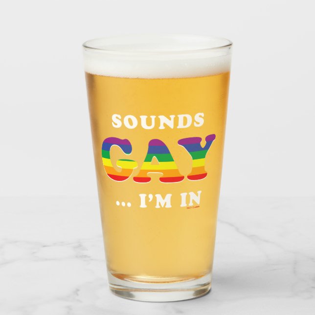 Verre Ça Semble Gay... Je suis dans (Devant (rempli))