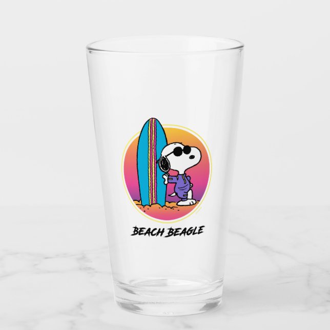 Verre cacahuètes | Snoopy Beach Beagle (Devant)