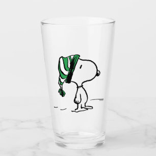 Verre cacahuètes Snoopy Green Casquette de neige