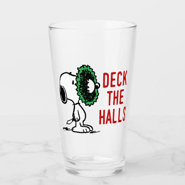 Verre cacahuètes | Snoopy pour les fêtes (Devant)