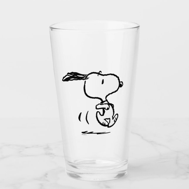 Verre cacahuètes | Snoopy Running (Devant)
