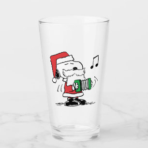 Verre cacahuètes Snoopy Santa Claus Accordian