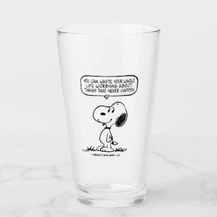 Verre cacahuètes Snoopy Vous ne pouvez pas regarder to