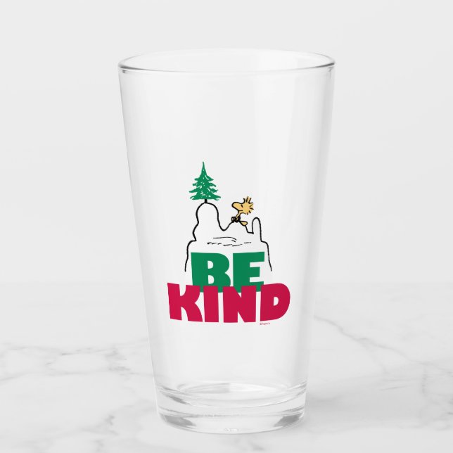 Verre cacahuètes | Snoopy & Woodstock Be Kind (Devant)