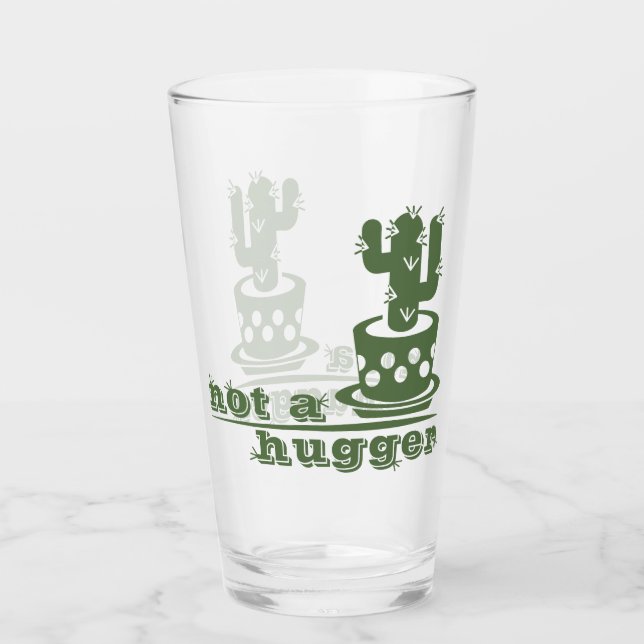 Verre Cactus Pas un gros cactus drôle dire (Devant)