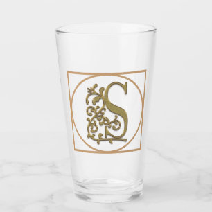 Verre Cadeau à la maison de beau mariage de MONOGRAMME