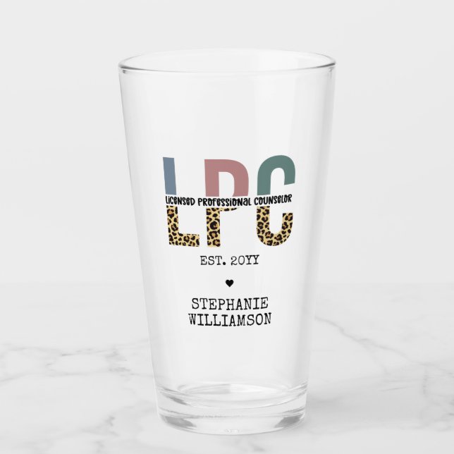 Verre Cadeau de conseiller professionnel autorisé LPC pe (Devant)
