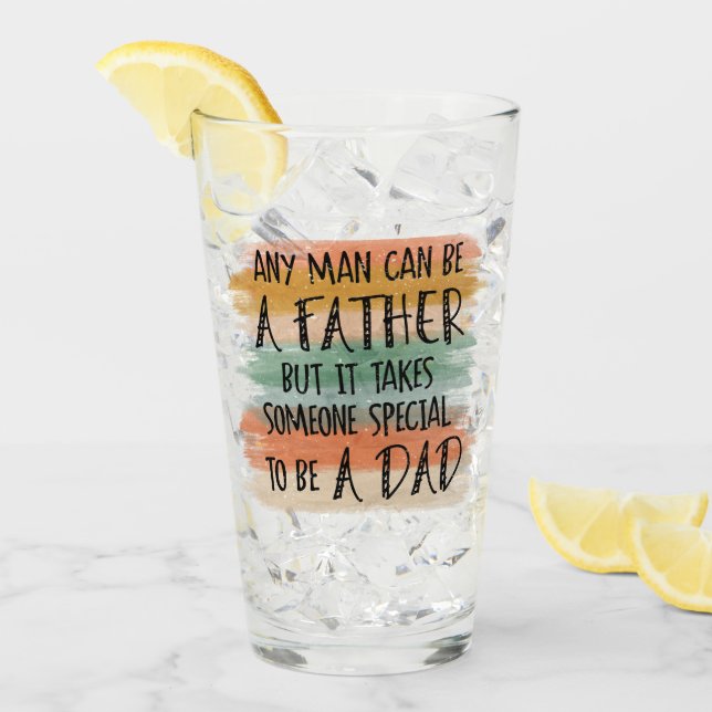 Verre Cadeau de Fête des pères Stepdad | Papa spécial (Devant glace)