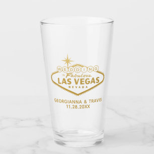 Verre Cadeau personnalisé de mariage de la mariée à Las