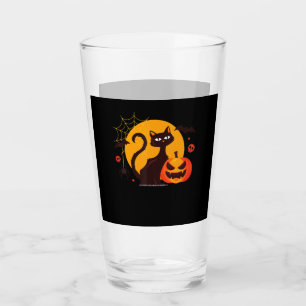 Verre Cadeau Spider Halloween Black Cat Spider Citroui