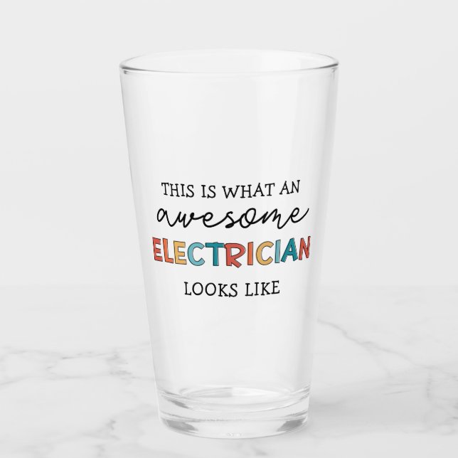 Verre Cadeaux amusants pour électriciens (Devant)