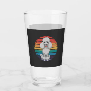 Verre Cadeaux de chien pour amateurs de caniches rétro p