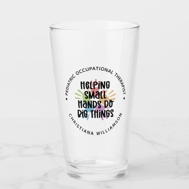Verre Cadeaux d'ergothérapeute sur mesure pour enfants (Devant)
