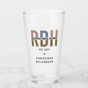 Verre Cadeaux d'hygiéniste dentaire enregistrés sur mesu