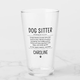 Verre Cadeaux drôles de gardien de chien personnalisés G